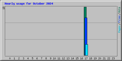 Hourly usage for October 2024