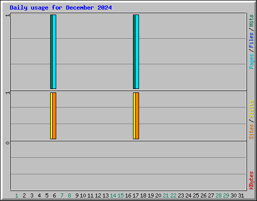 Daily usage for December 2024