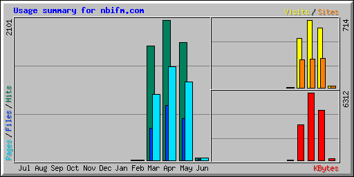 Usage summary for nbifm.com