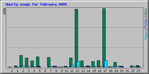 Hourly usage for February 2026