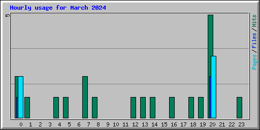 Hourly usage for March 2024
