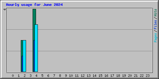 Hourly usage for June 2024