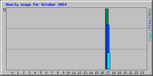 Hourly usage for October 2024