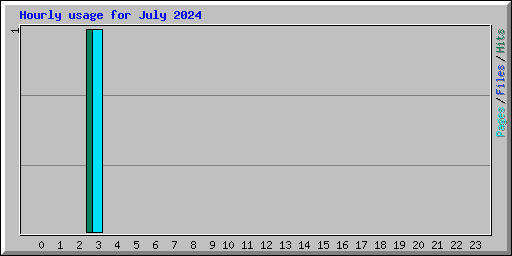 Hourly usage for July 2024