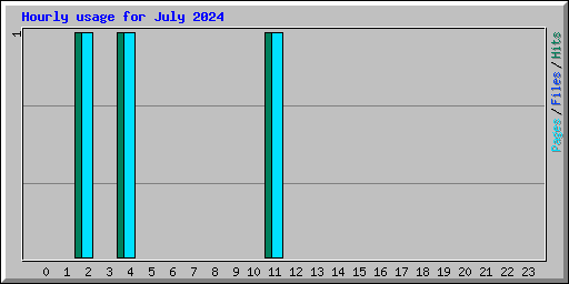 Hourly usage for July 2024